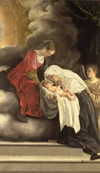 Madonna mit Kind und St. Frances von Rom